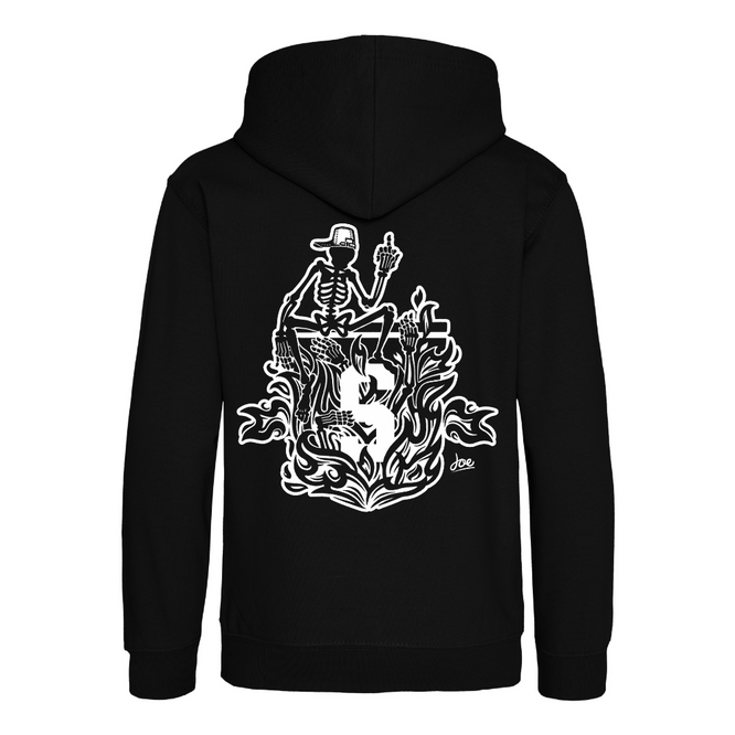 Kids Burning Man Hoodie Black