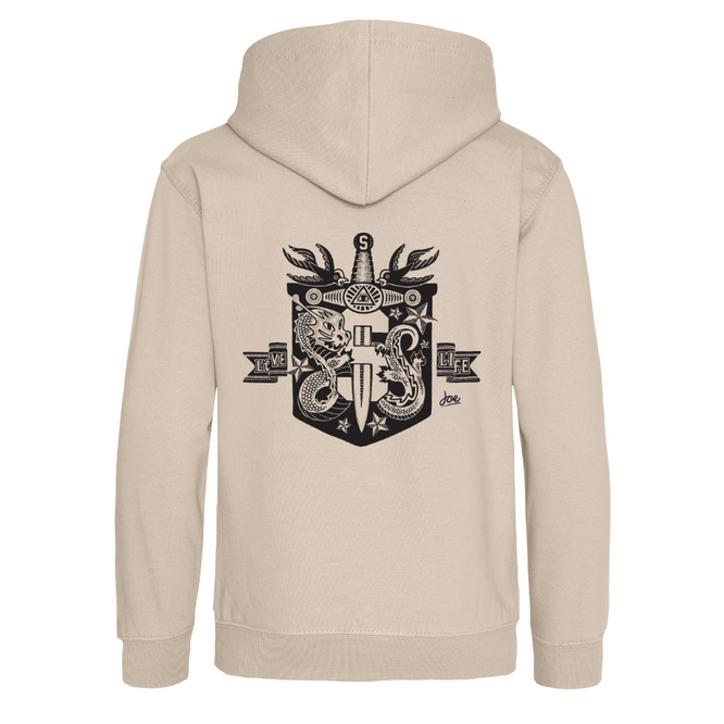 Kids Illuminati Light Hoodie Natural Stone