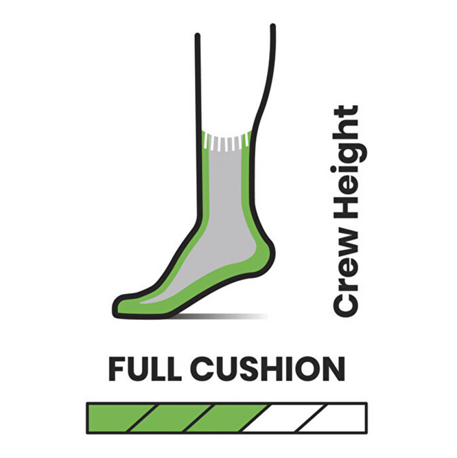 Full Cushion Crew Hike Socken Hellgrau