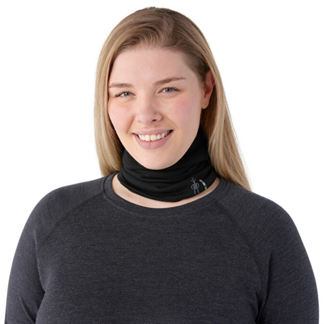 Thermal Merino Reversible Necktube Schwarz