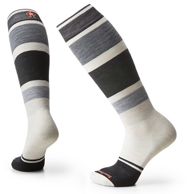 Womens Targeted Cushion OTC Snowboard Socken Stripe Moonbeam