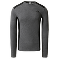 Easy Longsleeve Crew Neck TNF Medium Grey Heather/TNF Black