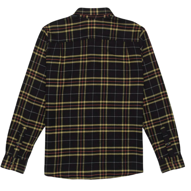 Netastone Flanell-Langarmshirt Schwarz