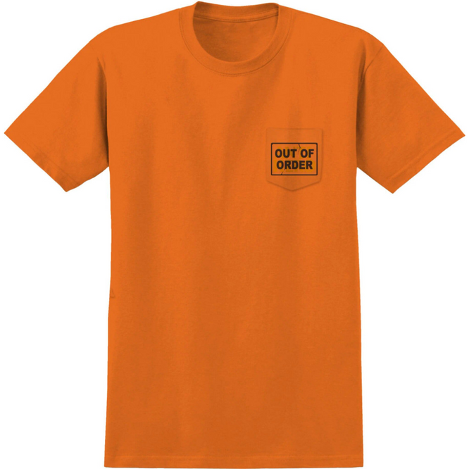 Out Of Order Taschen-T-Shirt Orange