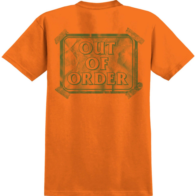 Out Of Order Taschen-T-Shirt Orange