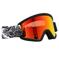 Hex Matte Black + Red Chrome Lens Snowboard Goggles