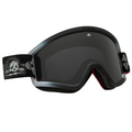 Hex Matte Black + Red Chrome Lens Snowboard Goggles