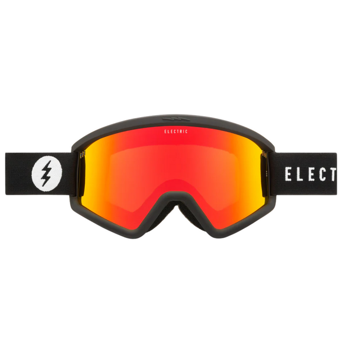 Hex Matte Black + Red Chrome Lens Snowboard Goggles