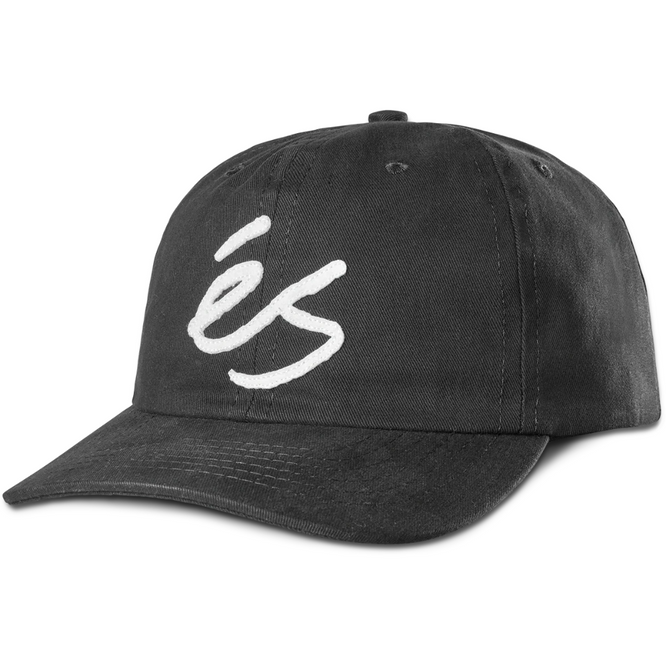 Script Applique Snapback Cap Schwarz