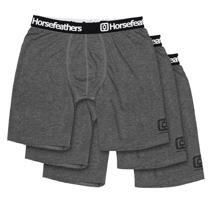 Dynasty Long 3-Pack Boxershorts Heather Anthracite