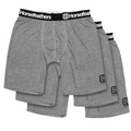 Dynasty Long 3-Pack Boxershorts Black