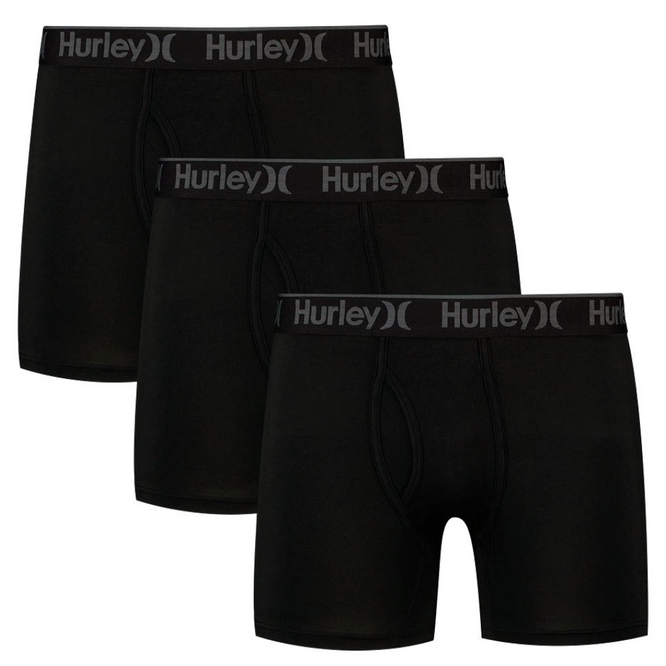 Supersoft Boxershorts 3er-Pack Schwarz/Schwarz