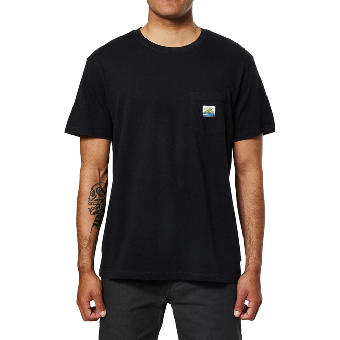 Glance Pocket T-Shirt Schwarzwaschung