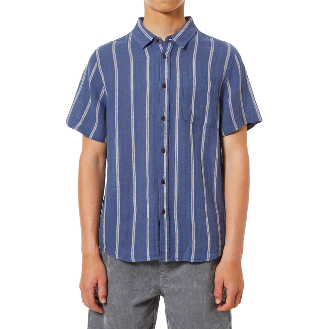 Kinder Alan Shirt Washed Blue