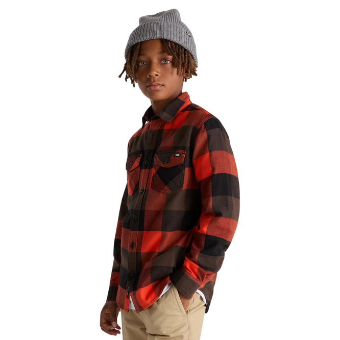 Kids Box Flannel Classic Woven Shirt Schwarz/Fiesta