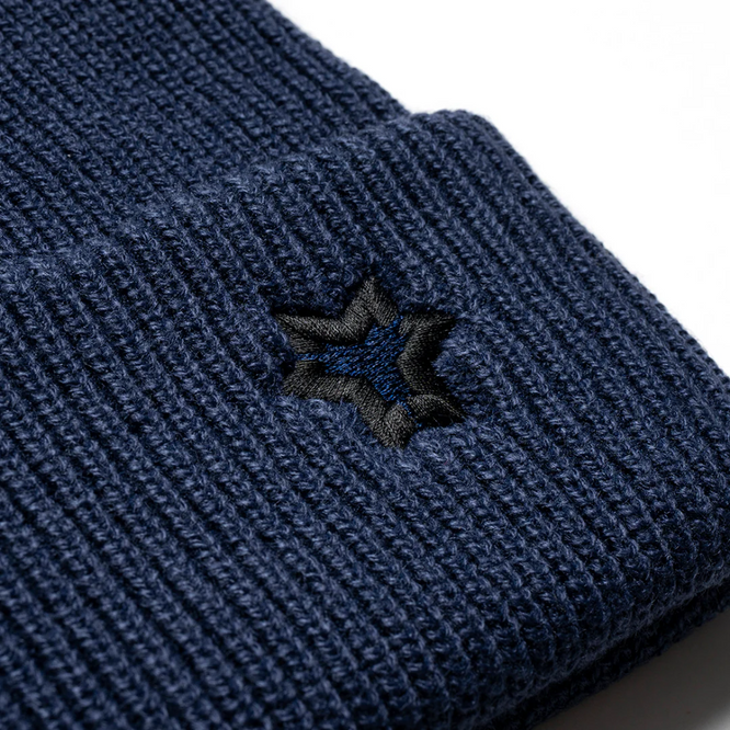 Star Beanie Dunkelblau