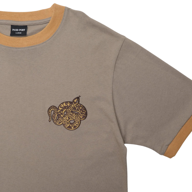 Gewickeltes T-shirt Khaki