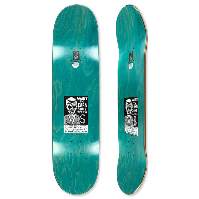 Oskar Rozenberg Vertrauen Gelb 8,375" Skateboard Deck