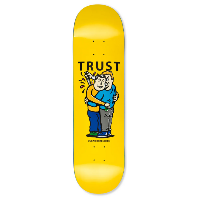 Oskar Rozenberg Vertrauen Gelb 8,375" Skateboard Deck