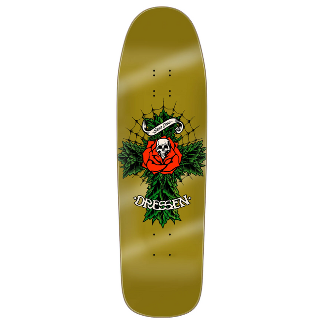 Dressen Rose Kreuz geformt 9,3" Skateboard Deck