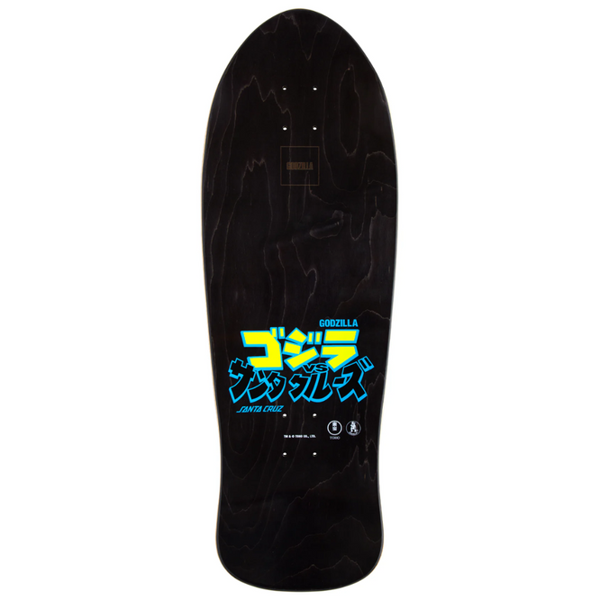 Godzilla Mothra Natas Schwarz 10,5" Skateboard Deck