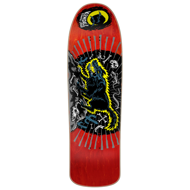 Kendall Wolf Reissue Rot 9,25" Skateboard Deck