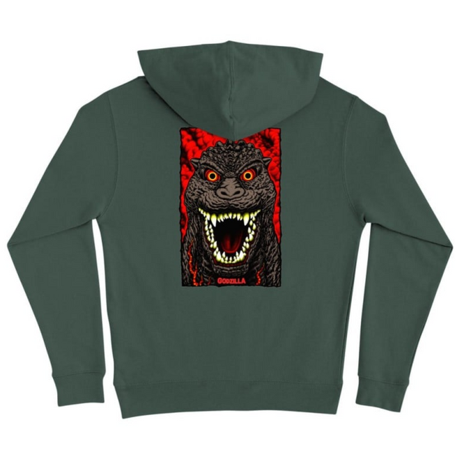 Kinder Godzilla Zerstörer Hoodie Grün