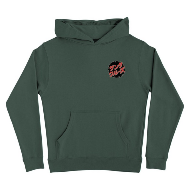 Kinder Godzilla Zerstörer Hoodie Grün