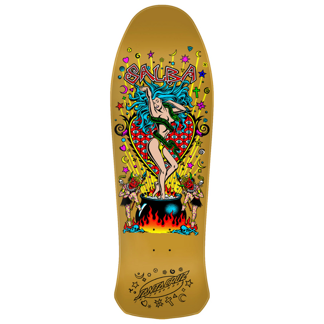 Salba Witch Doctor Reissue Gold 10.4" Skateboard Deck