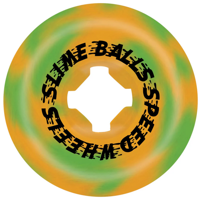 Slime Balls Face Melter Trip Balls Grün Orange Swirl 99a 56mm Skateboard Räder