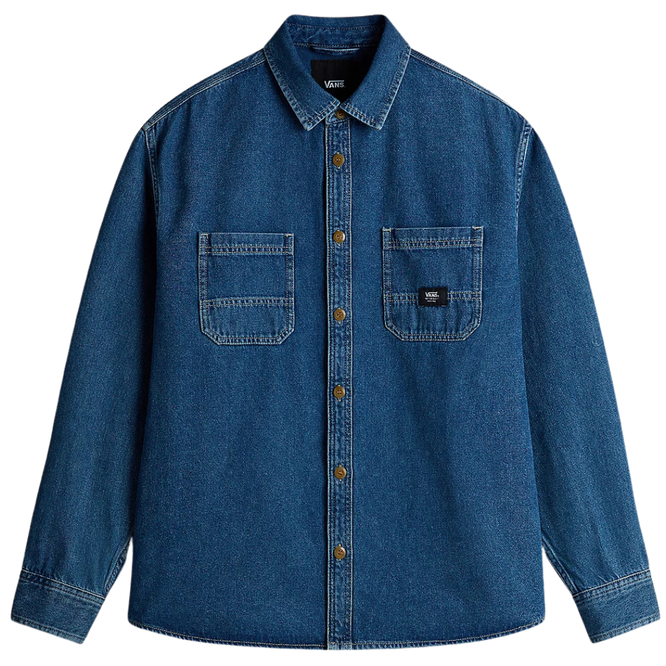 Stevens Denim Gewebtes Hemd Vintage Indigo