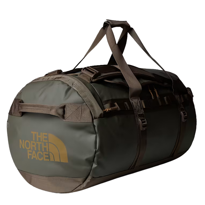 Base Camp M Duffel Bag New Taupe Green/Smokey Brown