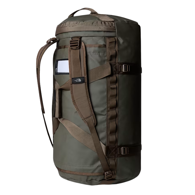 Base Camp L Duffel Bag New Taupe Green/Smokey Brown