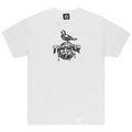 Thrasher x Antiheld decken die Erde T-shirt schwarz