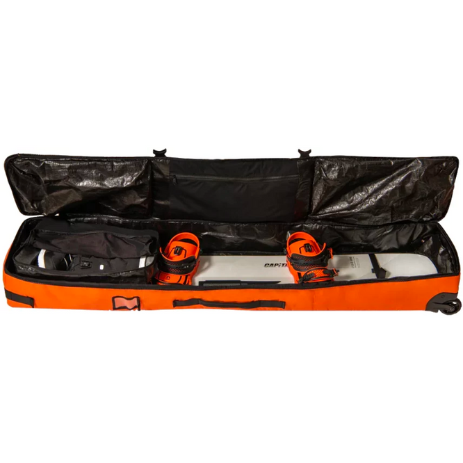 Snowboardtasche auf Rädern Orange