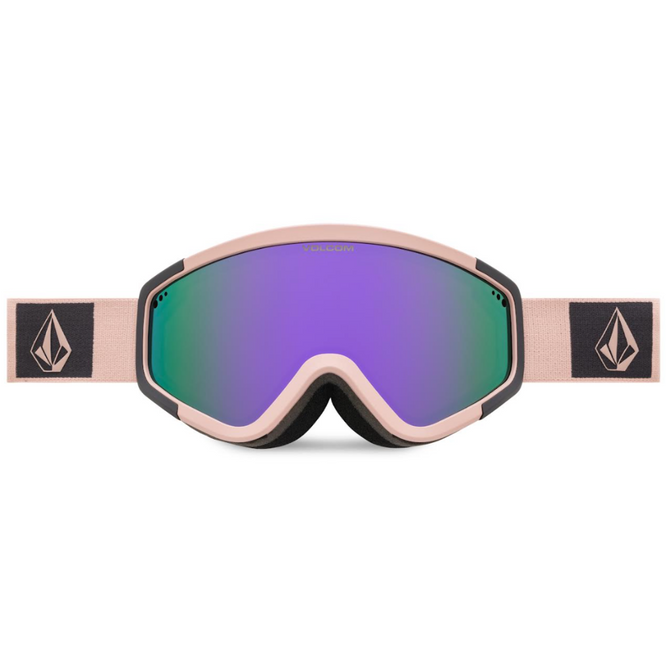 Attunga Adobe Rose Charcoal + Lila Chrome Lens Snowboard Goggles