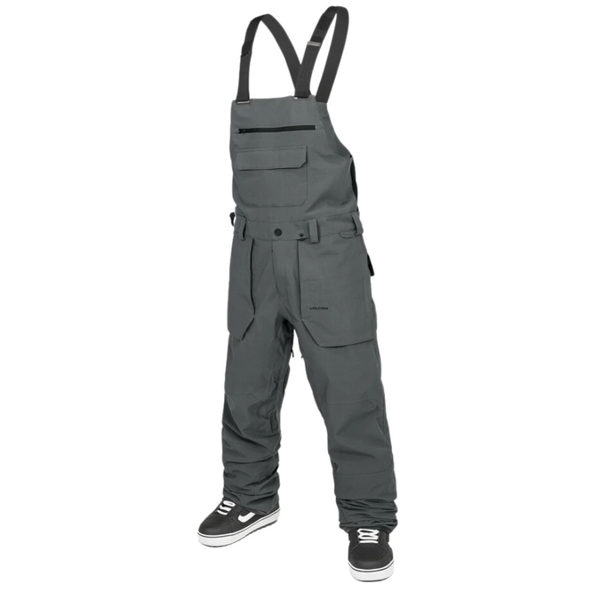 Roan Snowboard Lätzchen Overall Holzkohle