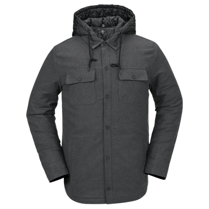 Isolierte Flanelljacke Heather Black