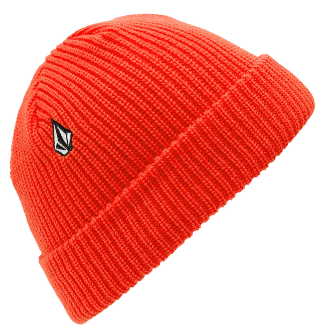 Kinder Full Stone Beanie Hellrot