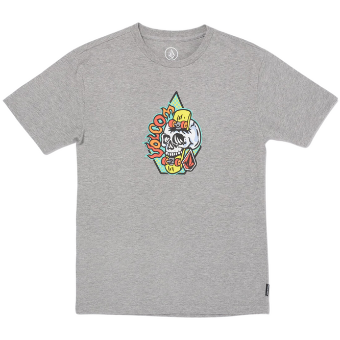 Kinder Skullskate T-shirt Heather Grey