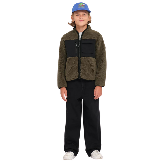 Kinder Storm Stone Zip Fleece Wintermoos