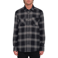 Netastone Flanell-Langarmshirt Schwarz