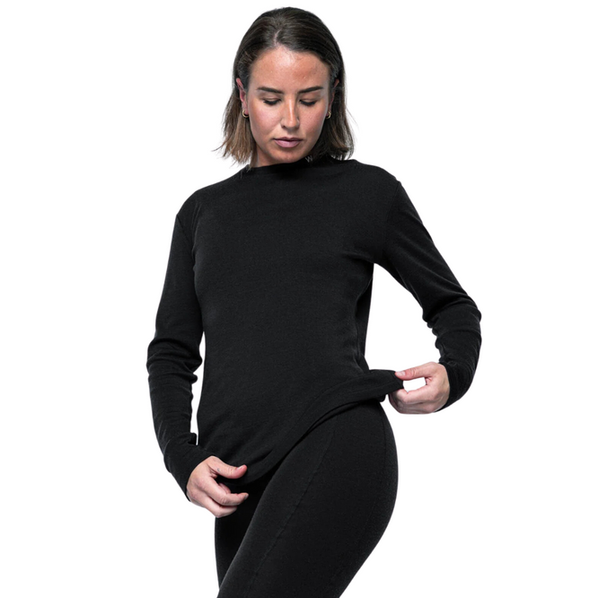 Snerte Longsleeve für Damen Schwarz