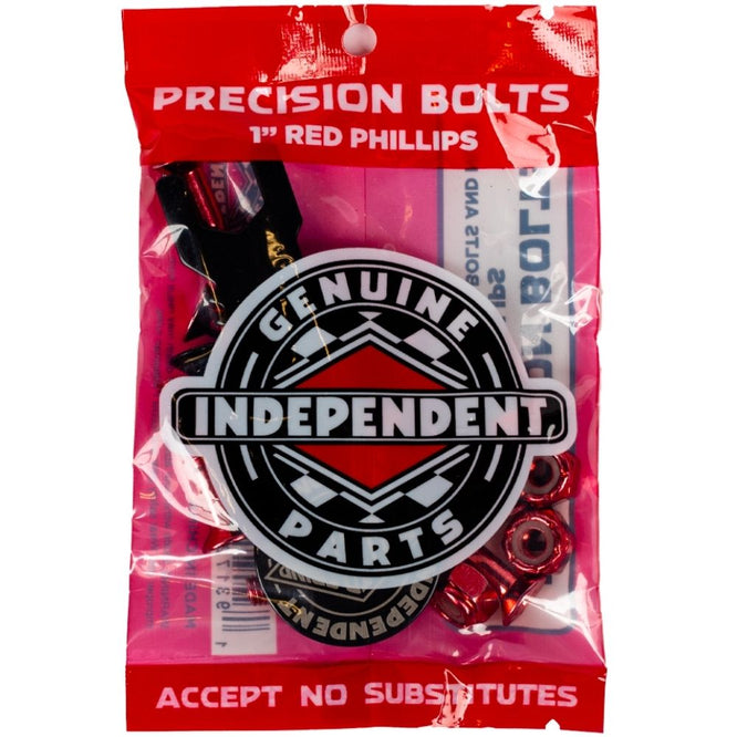 Red/Black 1" Phillips Hardware Set