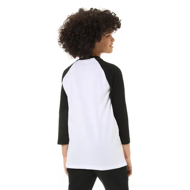 Kids Classic Raglan T-shirt White Black